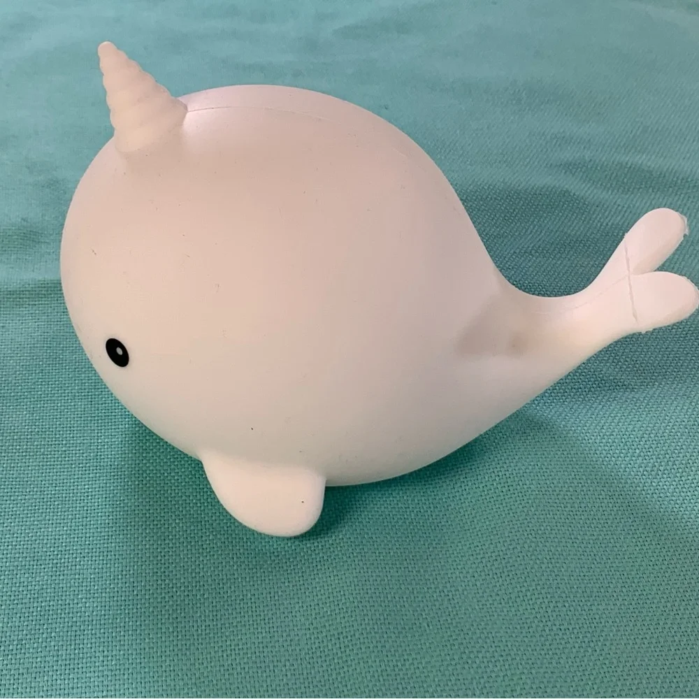 Color Changing Night Light Desk‎ Lamp Kids Room Baby Whale 🐳 USB Chargeable